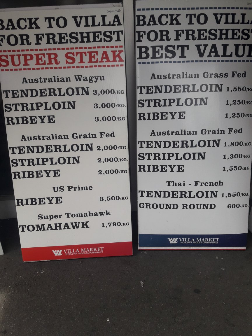 aussie wagyu prices bangkok