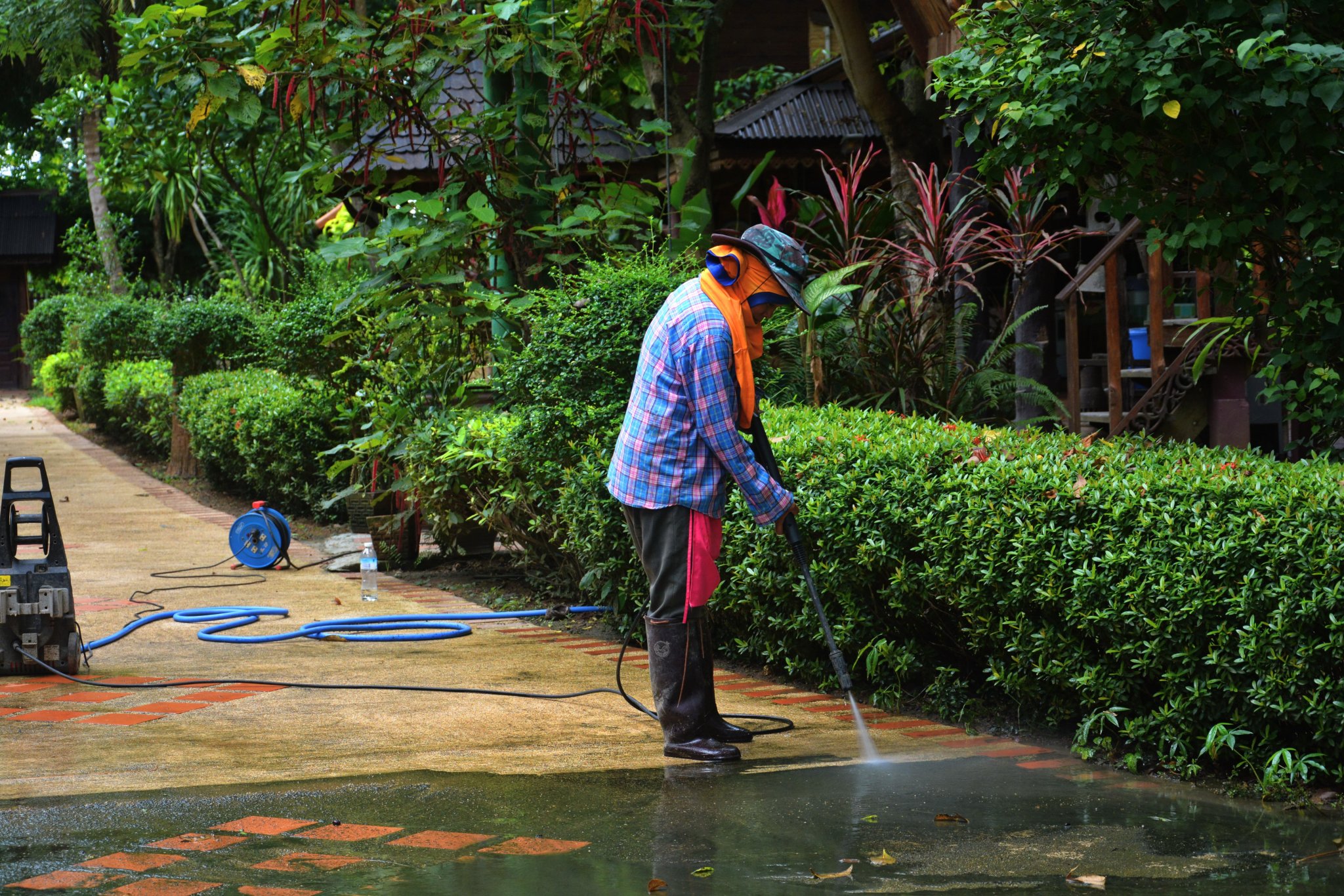 spraying driveway.JPG