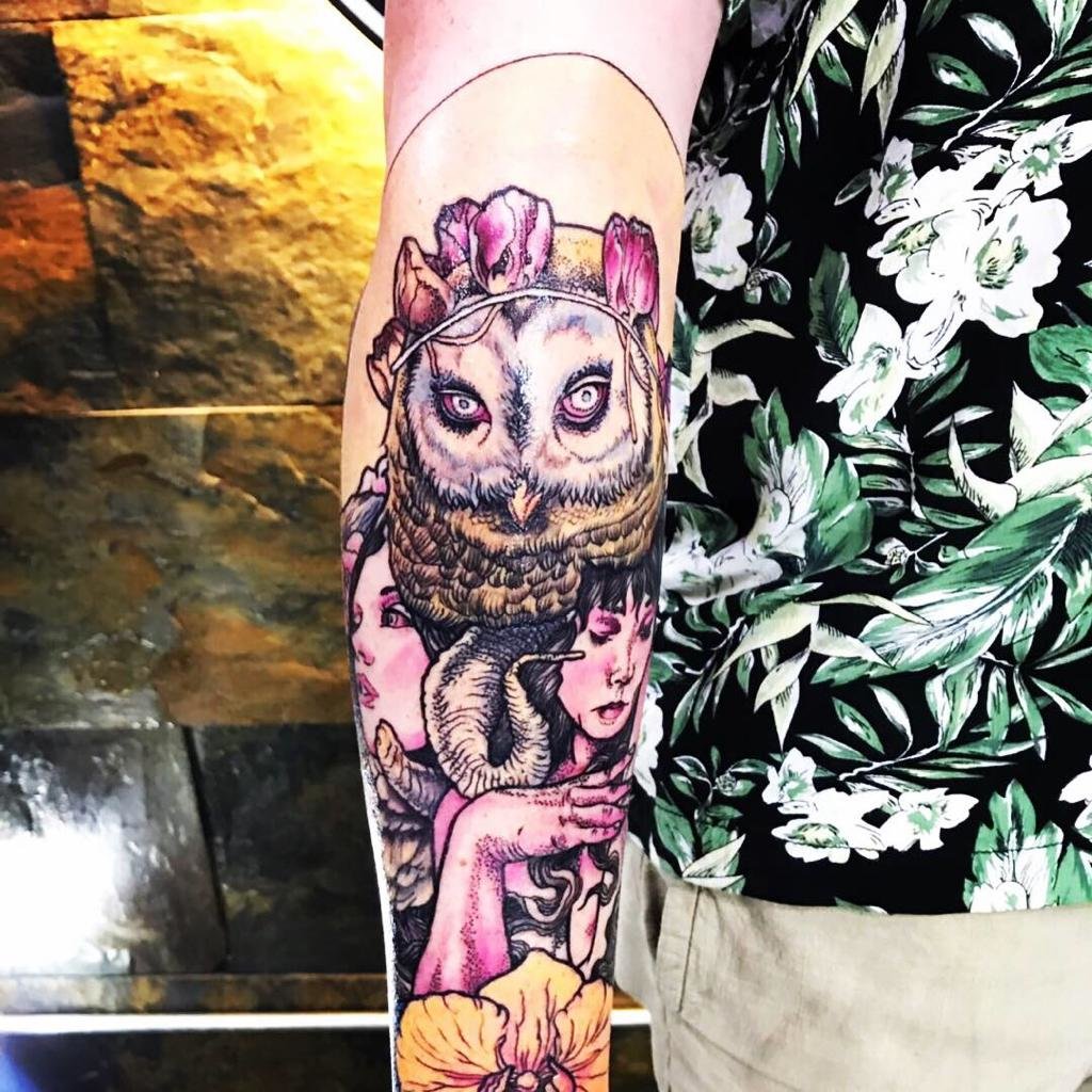 Half Sleeve Album Cover Tattoo At Inked In Asia Tattoo Studio Patong Phuket Thailand.jpeg