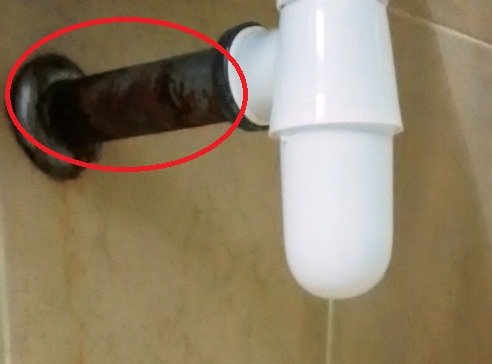 Bathroom Sink Water Pipe Fixed To The Wall Is Leaking How Change It Diy Housing Forum Asean Now News Travel - Public Bathroom Sink Water Pipe Leaking From Wall