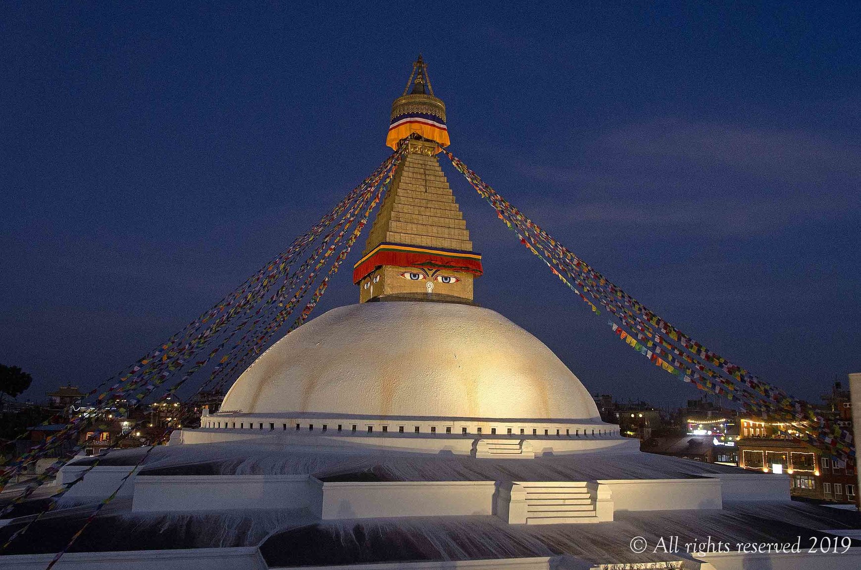 Bodhnath Stupa sunset.jpg