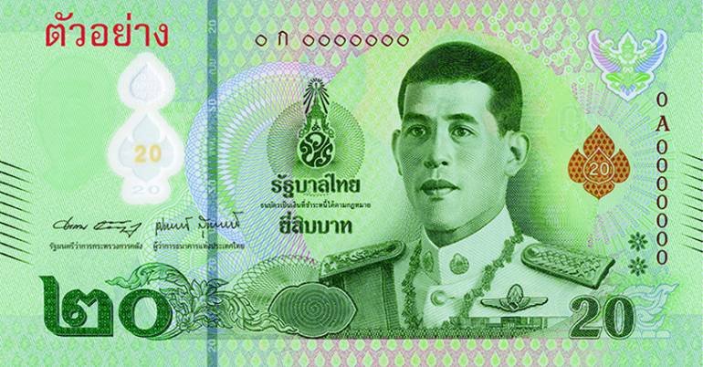 New 20-Baht Polymer Banknotes To Enter Circulation On March 24