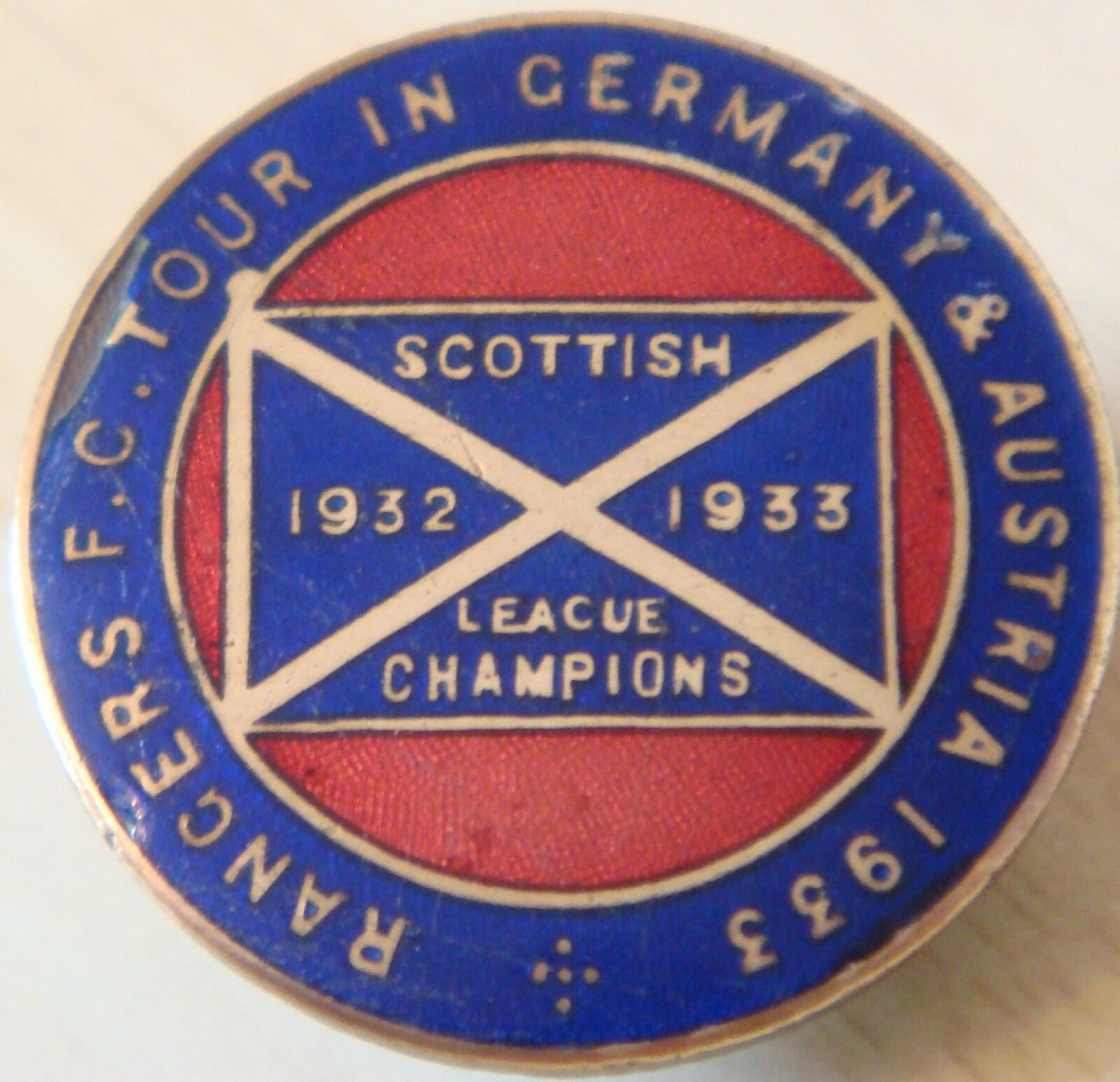 RANGERS 1933 TOUR OF GERMANY & AUSTRIA badge Maker FATTORINI GLASGOW a.jpg