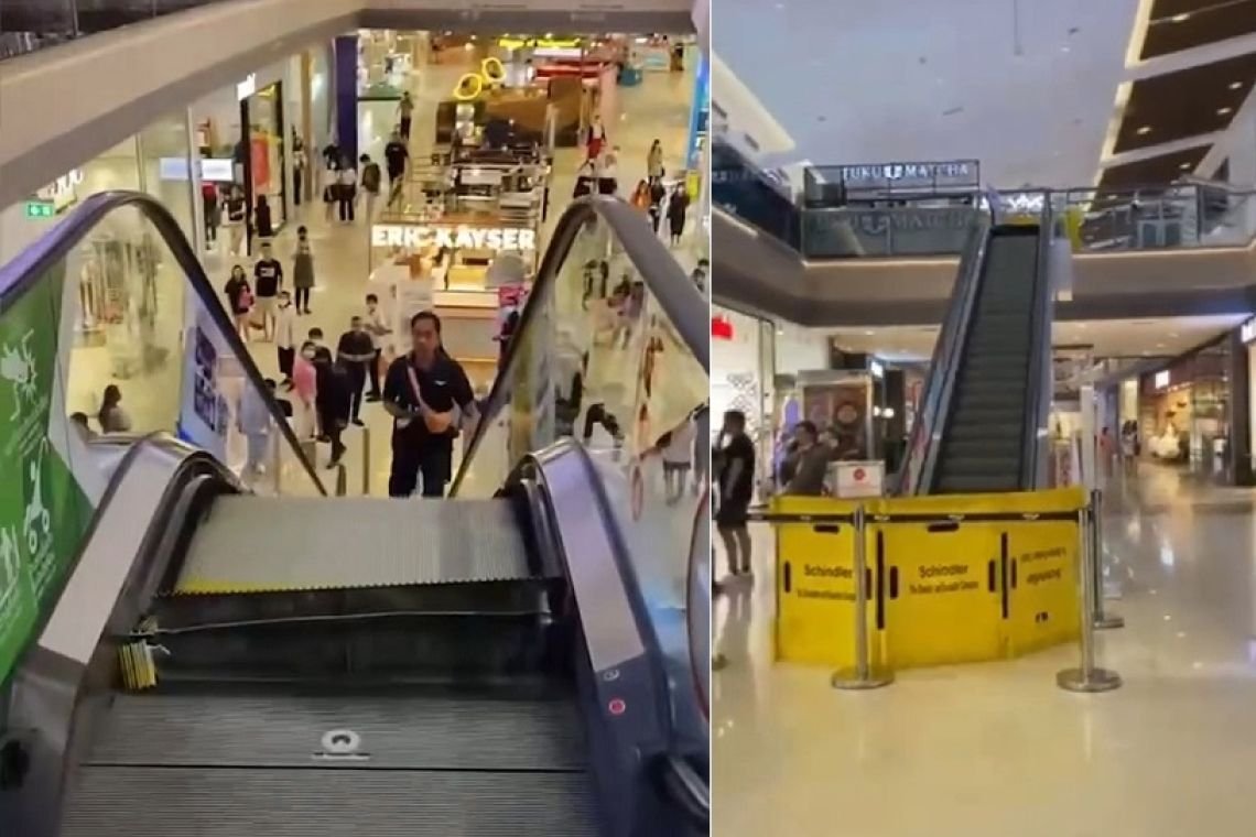 Escalator Malfunction Creates Scare At Major Mall - Bangkok News 