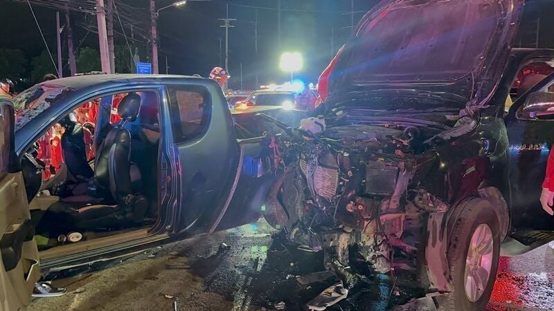 Tragic three-car crash in Chon Buri kills two, injures five - Pattaya ...