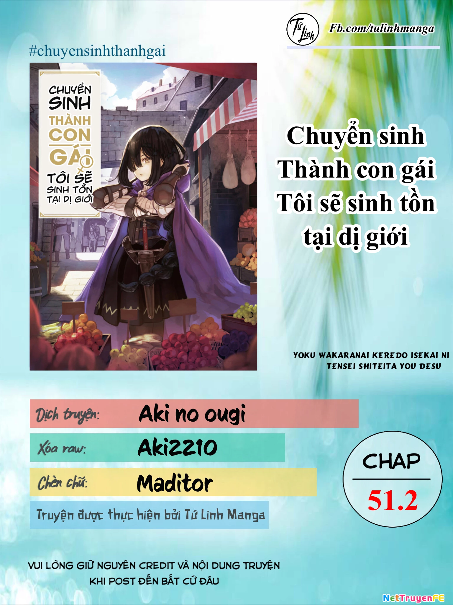 chuyển sinh thành con gái, tôi sẽ sinh tồn tại dị giới Chapter 51.2 - Trang 2