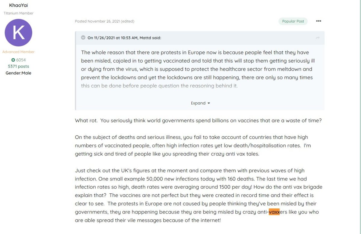 KhaoYai - Antivaxxers are vile and crazy - 26-11-21.jpg