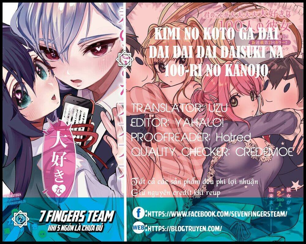 kimi no koto ga dai dai dai dai daisuki na 100-ri no kanojo chapter 11: cuộc gặp gỡ đầu tiên với gái thuố - Next chương 12