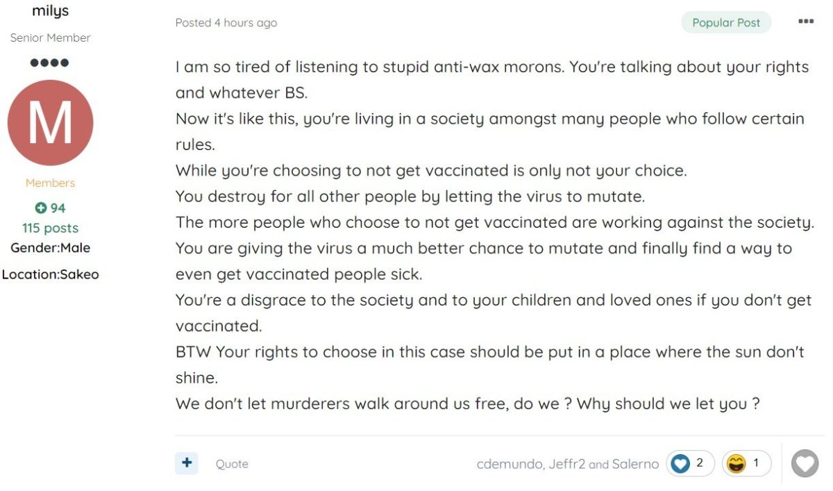milys - Antivaxxers are stupid morons and should be locked down - 07-09-21.jpg