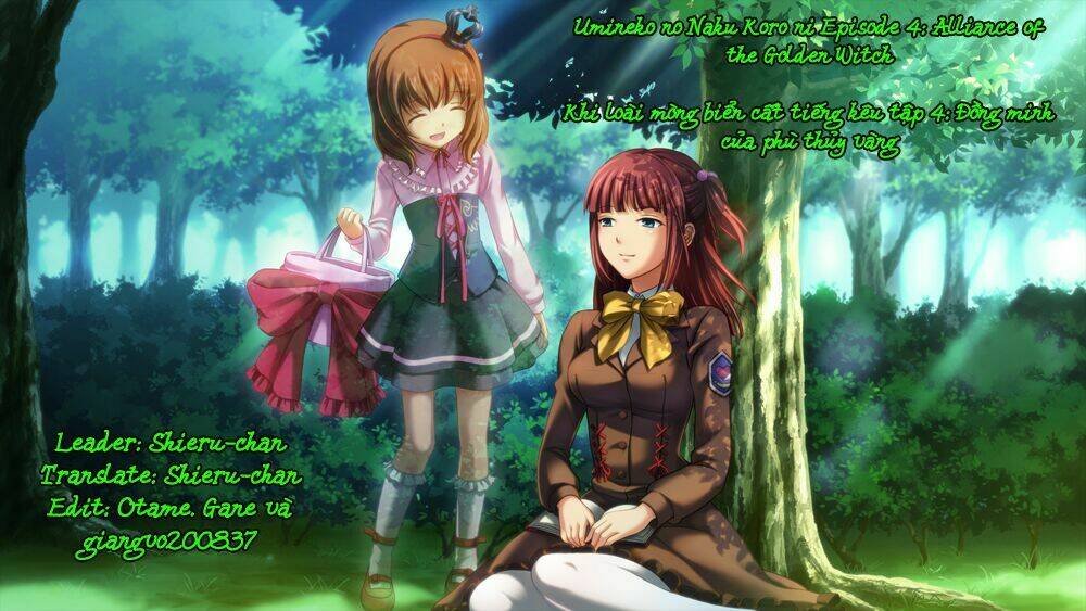 Umineko no Naku Koro ni Episode 4: Alliance of the Golden Witch Chapter 11 - Next Chapter 12