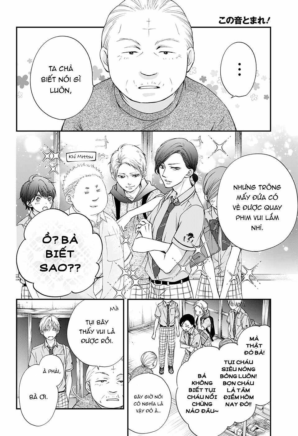 kono oto tomare! chương 89 - Next chapter 90: màu xanh rung động