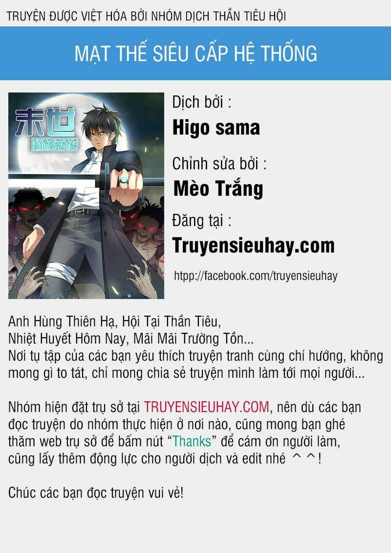 mạt thế siêu cấp hệ thống chapter 27 - Trang 2