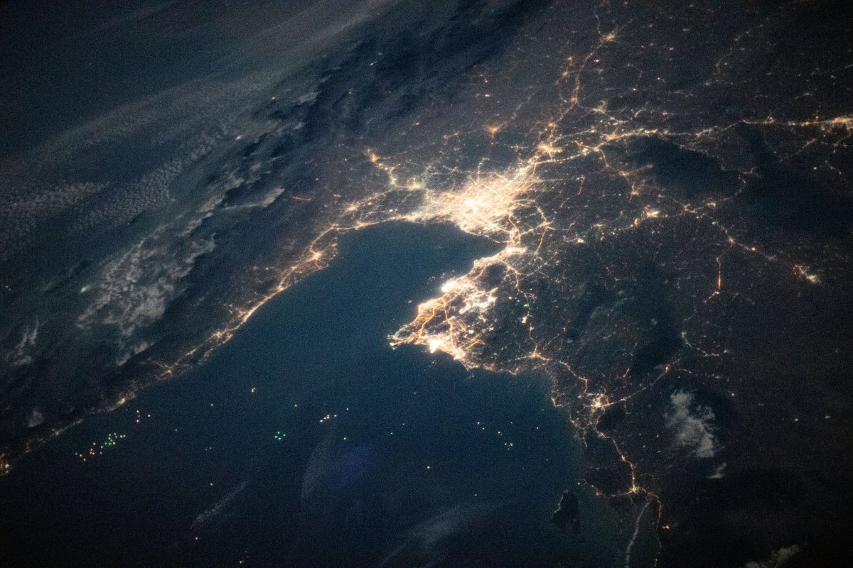 Bangkok chonburi at night from space.jpg