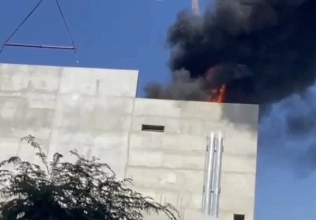 Fire Breaks Out at Pattaya Construction Site