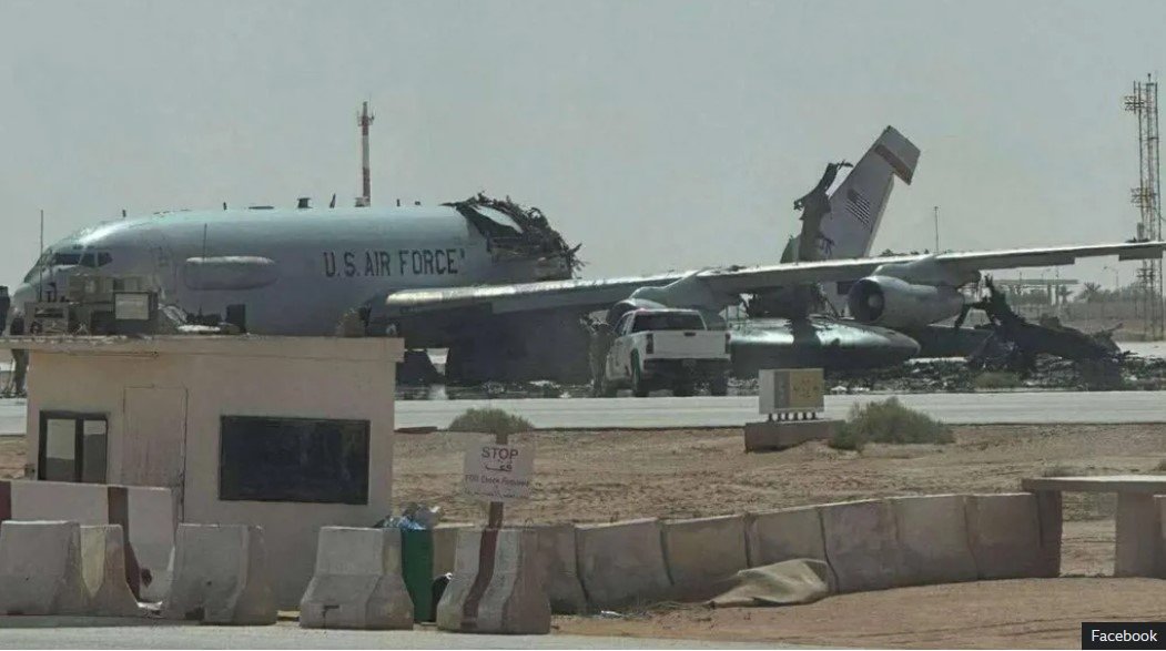 US  E-3 Sentry aircraft wrecked at Saudi Airbase in Iran drone Strike