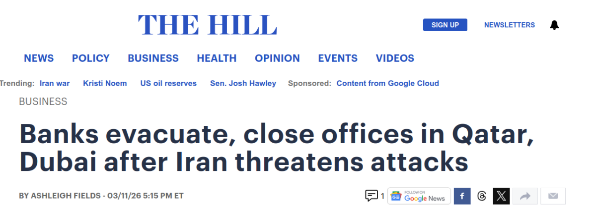 Iran War Costs U.S. More Than $11 Billion in Six Days, Officials Say