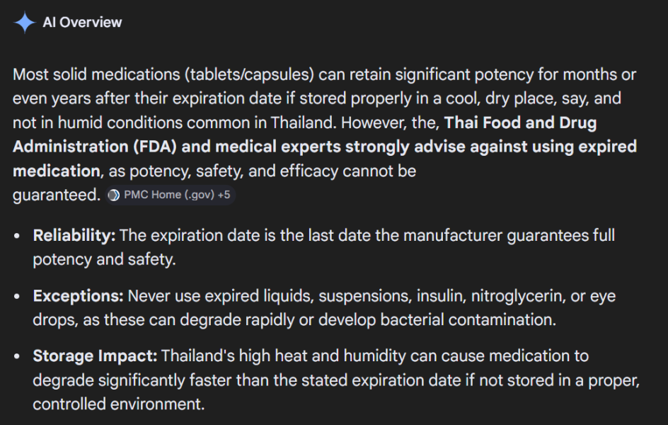 When is "Exp. Date 2/10/27"? (on a drug made in Thailand)