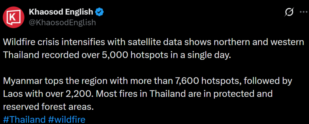 Khaosod-English-on-X-Wildfire-crisis-intensifies-with-satellite-data-shows-northern-and-western-Thailand-recorded-over-5-000-hotspots-in-a-single-day-Myanmar-tops-the-region-with-more-than-7-600-hotspots-followed-by.png