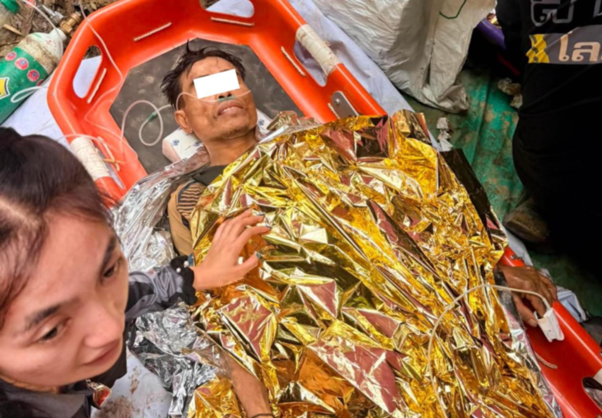 First Lao Man Rescued From Flooded Gold Mine