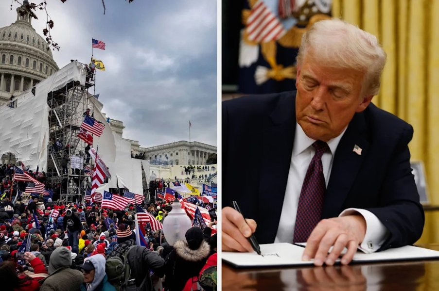 Trump Says Multiple Arrested Over Reflecting Pool Damage
