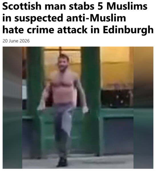 Scotsman takes to Streets in mass stabbings