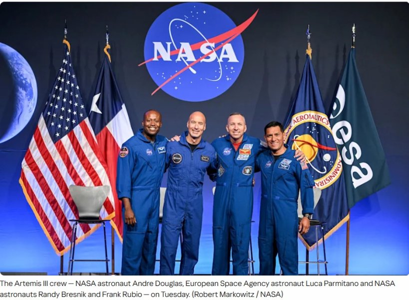 NASA Defends All-Male Artemis Crew As Diversity Row Erupts