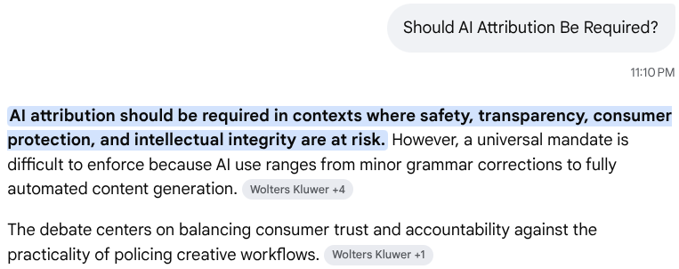 Should Attribution Be Required?