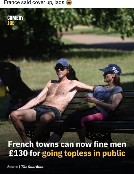 Should Thailand fine men for going topless in public?