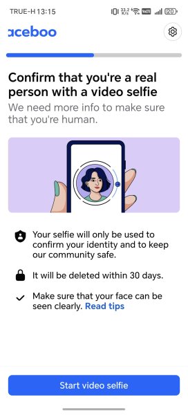 Facebook​ ​now requiring selfie video clip of your face to continue?
