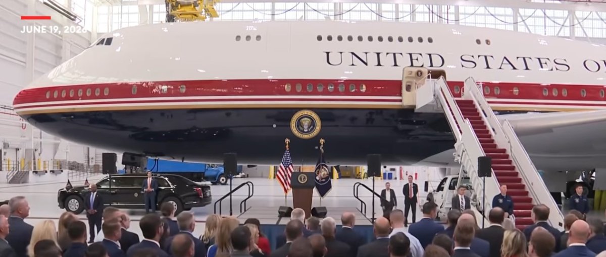 Trump Unveils Lavish New Presidential Jet Donated By Qatar