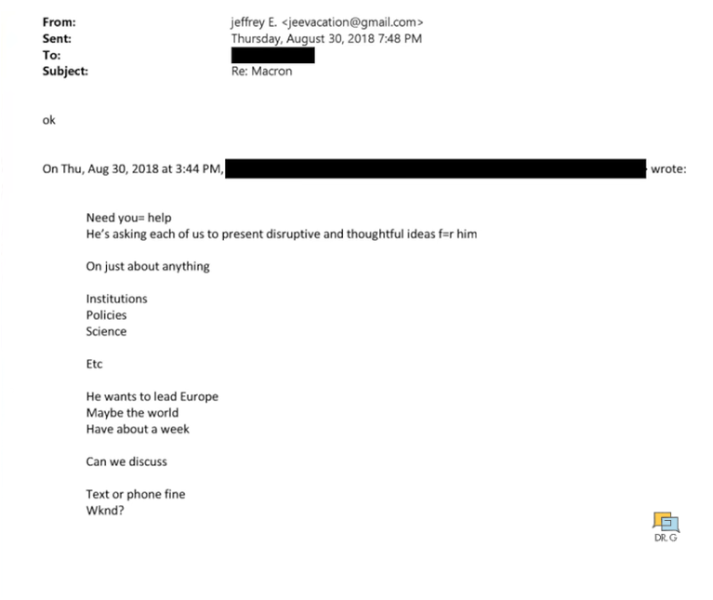 Macron & Epstein emails