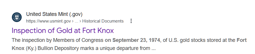 don wants to audit reserves at fort knox