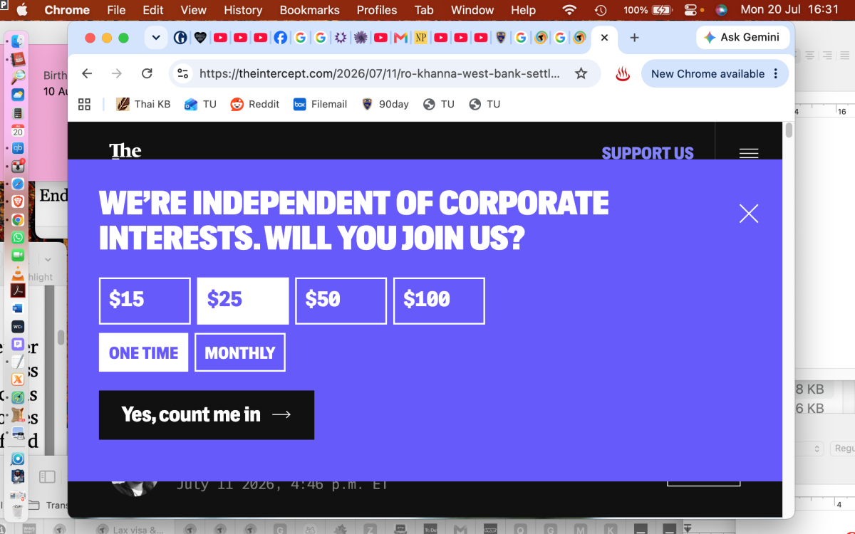 Is The Intercept media site blocked for you?