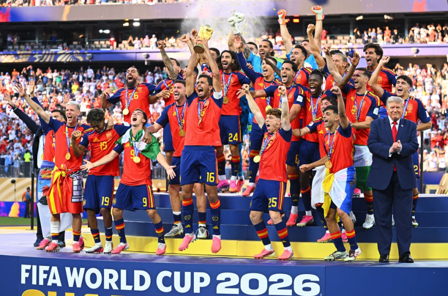 Critics Rip ‘Narcissist’ Trump For Crashing World Cup Trophy Moment