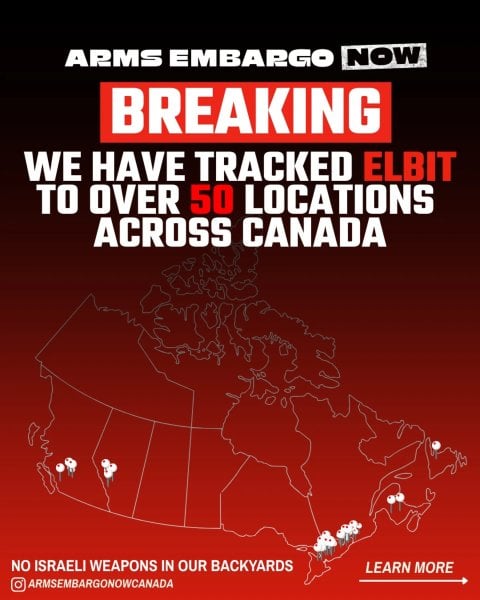 50 Elbit factories in Canada