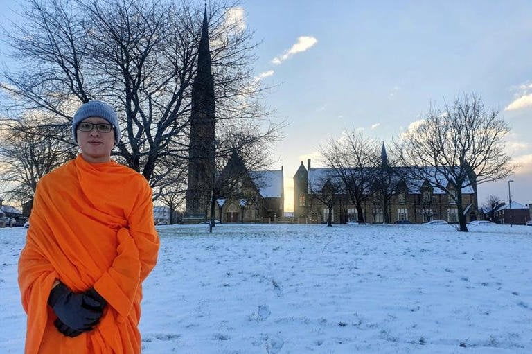 Monk attacked by balaclava-clad boy in UK park