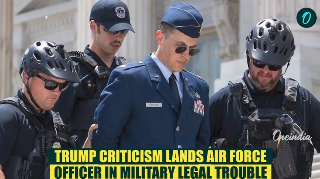 U.S. airman faces military charges after attacking Trump over Iran war