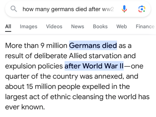 Look what happened to the losing side in the worlds last war..