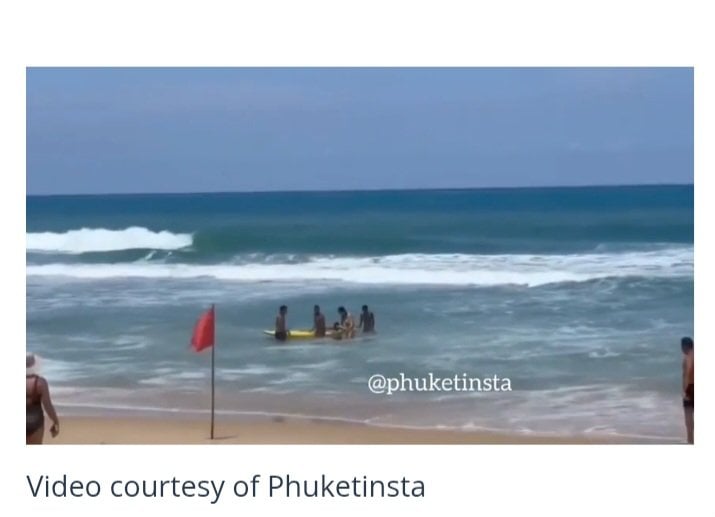 Phuket lifeguards rescue tourist at Nai Thon Beach