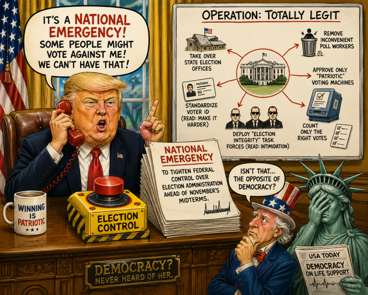 Trump Lays Groundwork to Impose National Emergency
