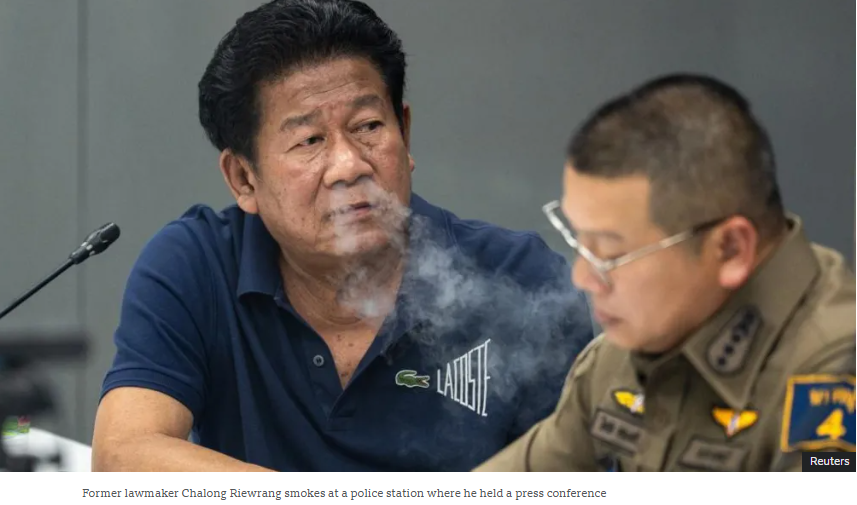 Former Thai MP allegedly kills official then confesses live on YouTube
