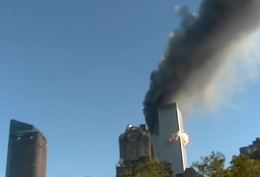 Forgotten 9/11 video reveals rare angle of second plane hitting tower