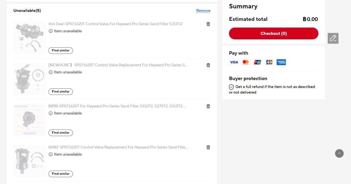 Cart after item shipped.JPG