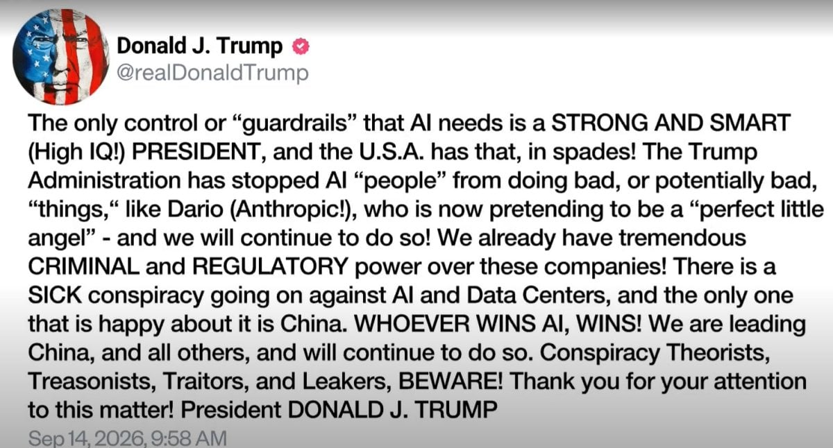 Trump is NOT All You Need: His Sick ASI Rant